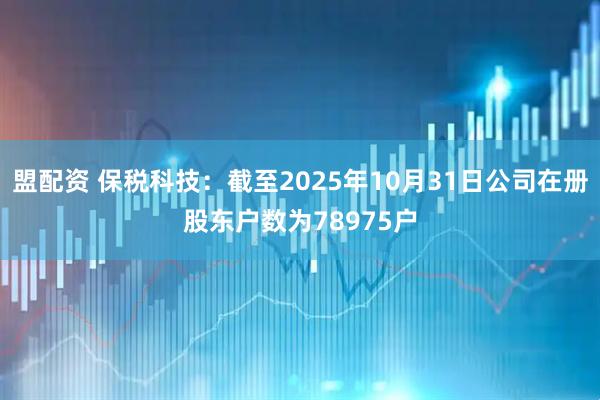 盟配资 保税科技：截至2025年10月31日公司在册股东户数为78975户